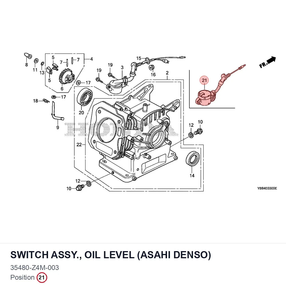 SWITCH ASSY., OIL LEVEL (ASAHI DENSO)