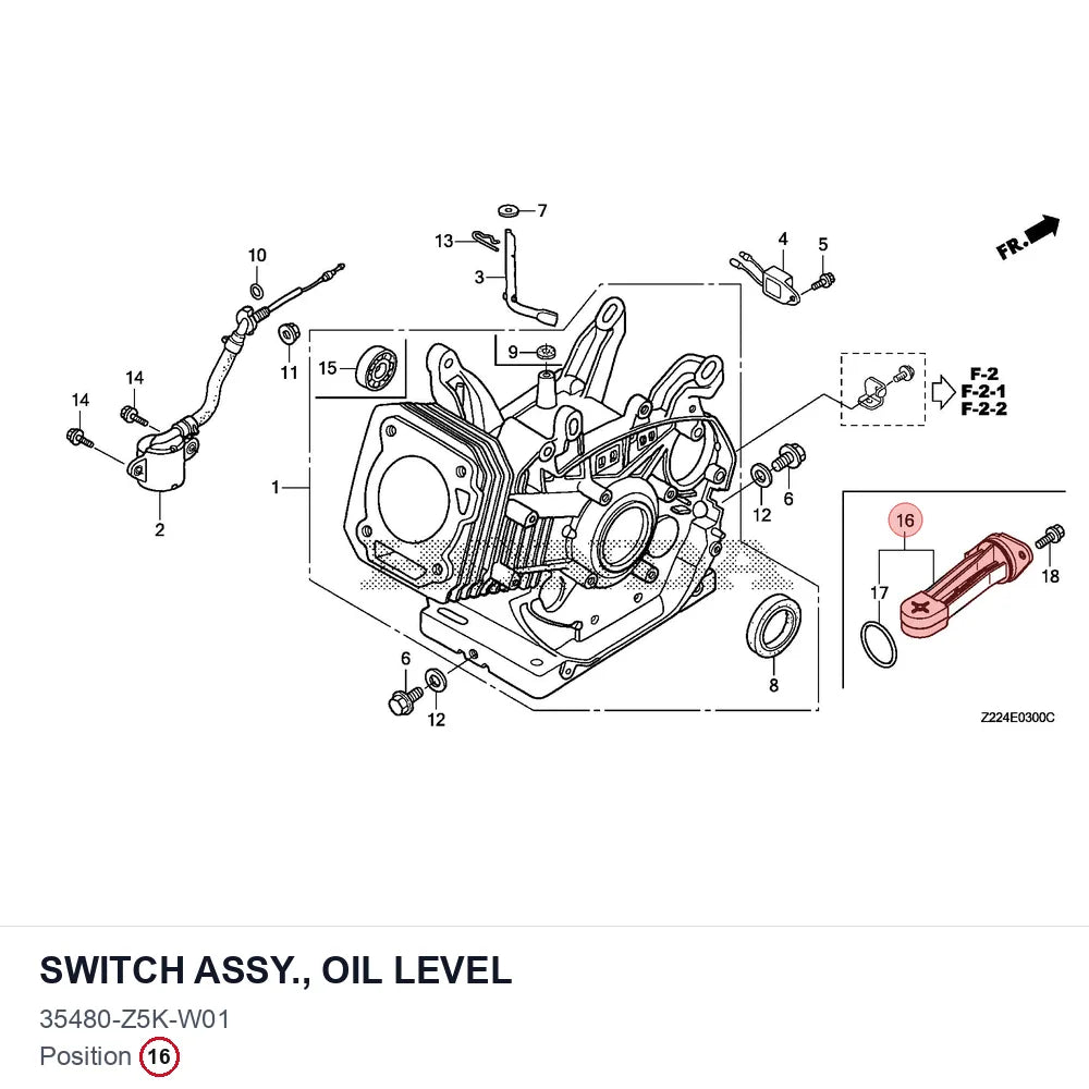 SWITCH ASSY., OIL LEVEL