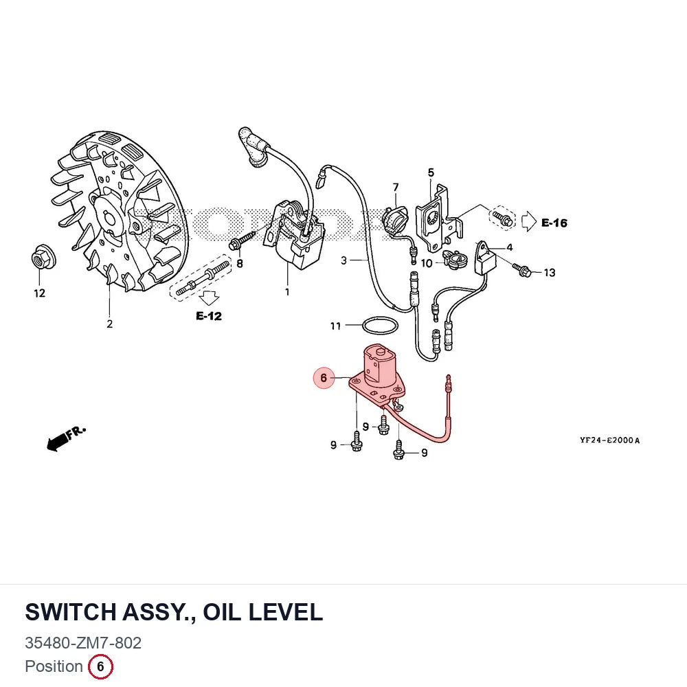 SWITCH ASSY., OIL LEVEL