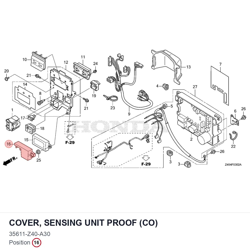 COVER, SENSING UNIT PROOF (CO)