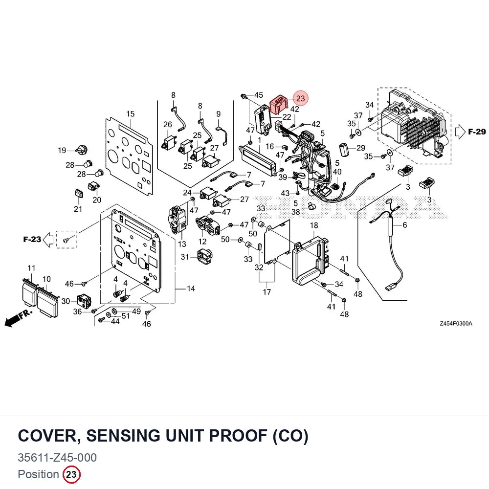 COVER, SENSING UNIT PROOF (CO)