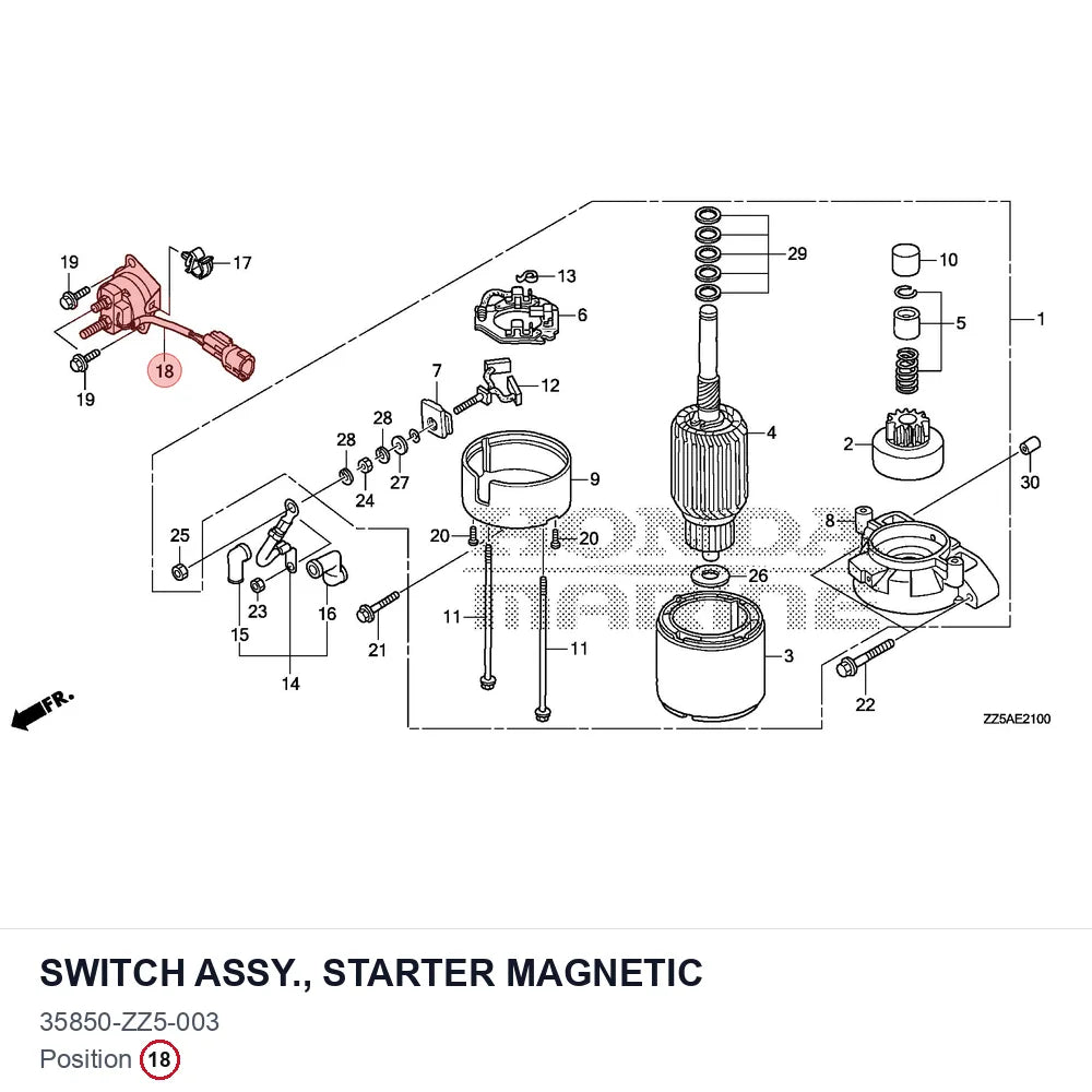 SWITCH ASSY., STARTER MAGNETIC