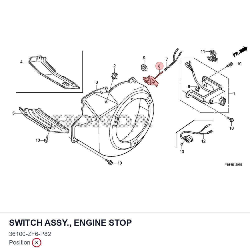 SWITCH ASSY., ENGINE STOP