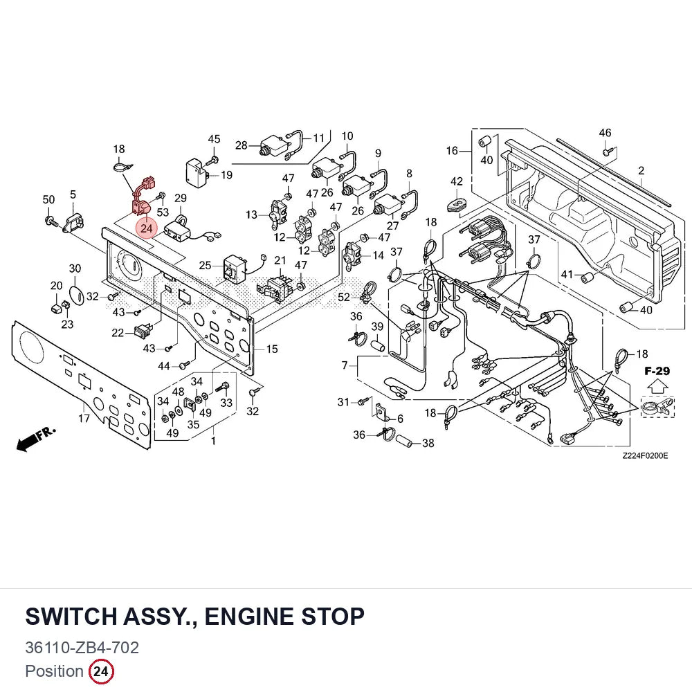 SWITCH ASSY., ENGINE STOP