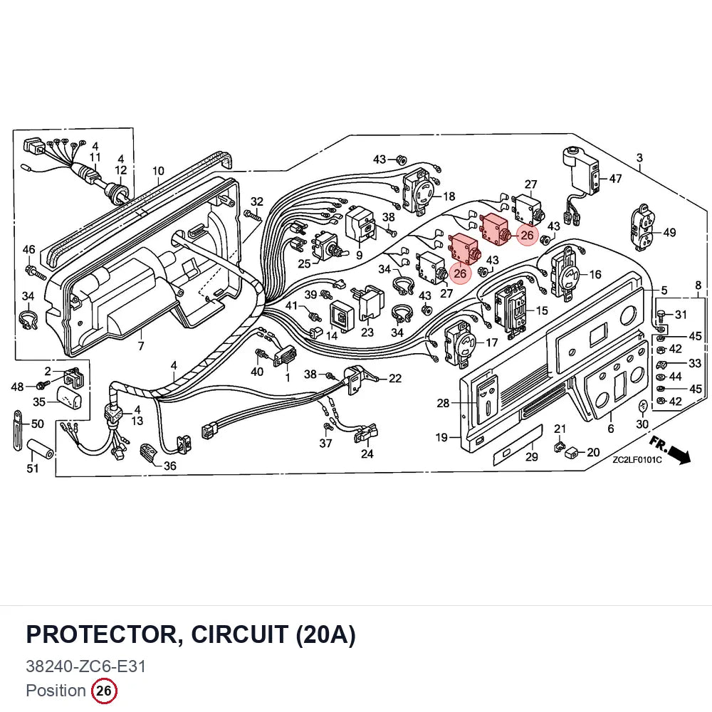 PROTECTOR, CIRCUIT (20A)