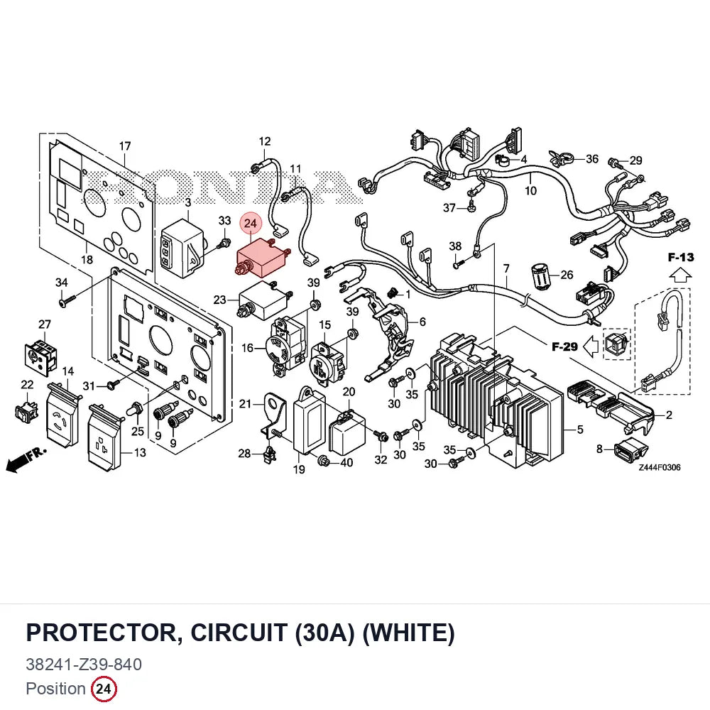 PROTECTOR, CIRCUIT (30A) (WHITE)