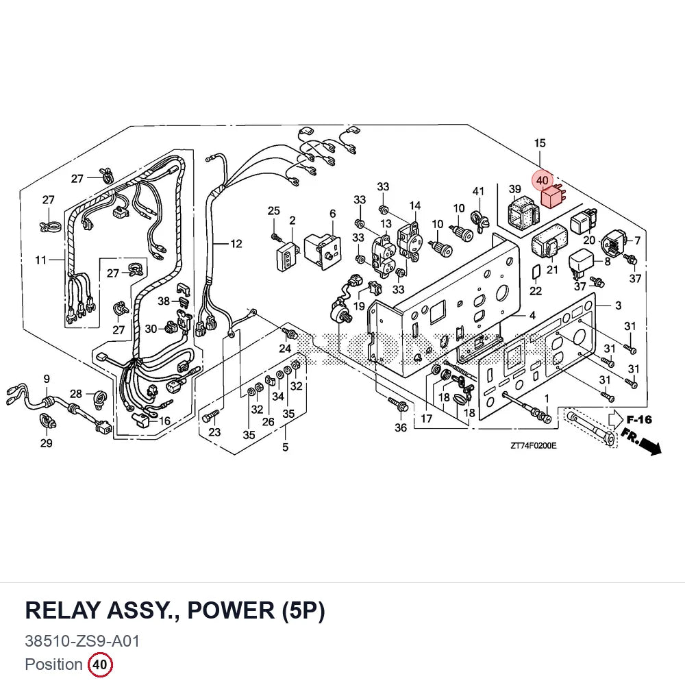 RELAY ASSY., POWER (5P)
