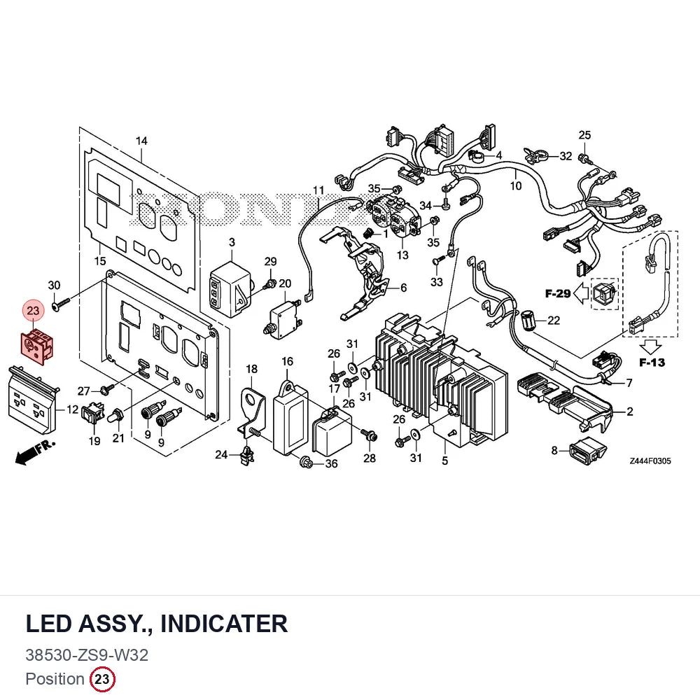 LED ASSY., INDICATER