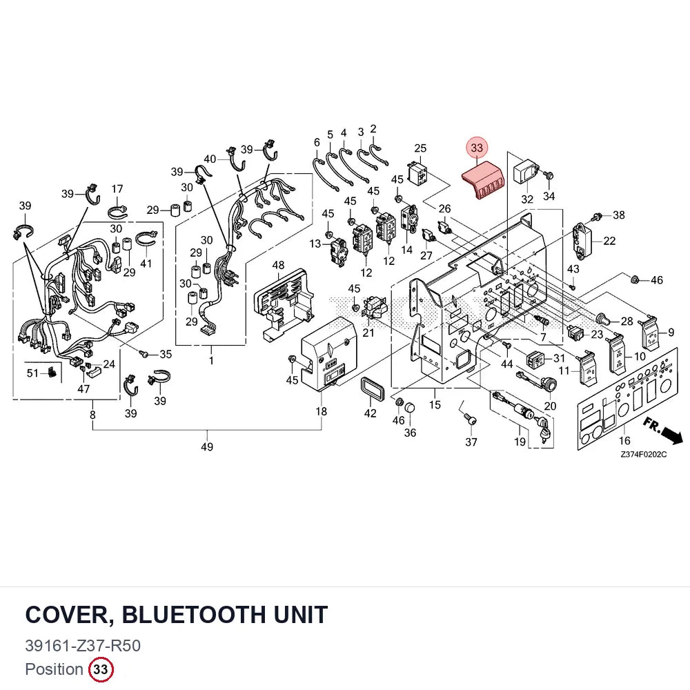 COVER, BLUETOOTH UNIT