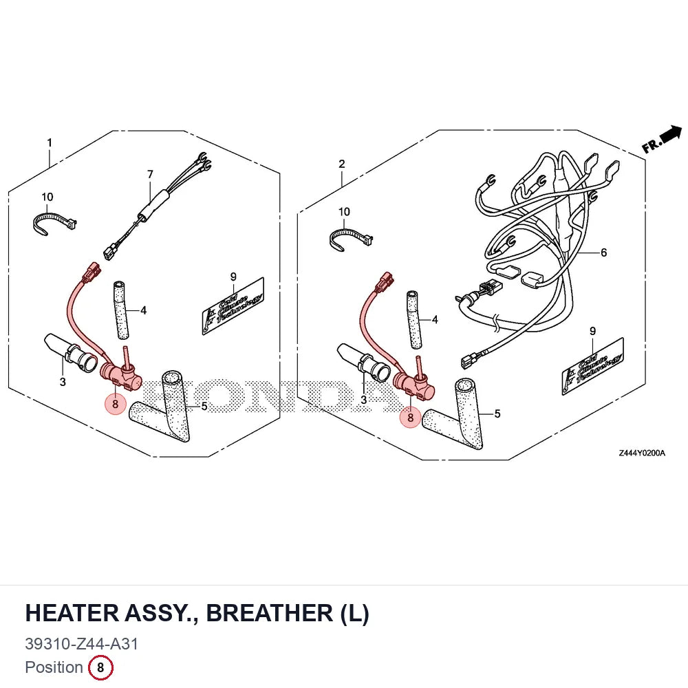 HEATER ASSY., BREATHER (L)