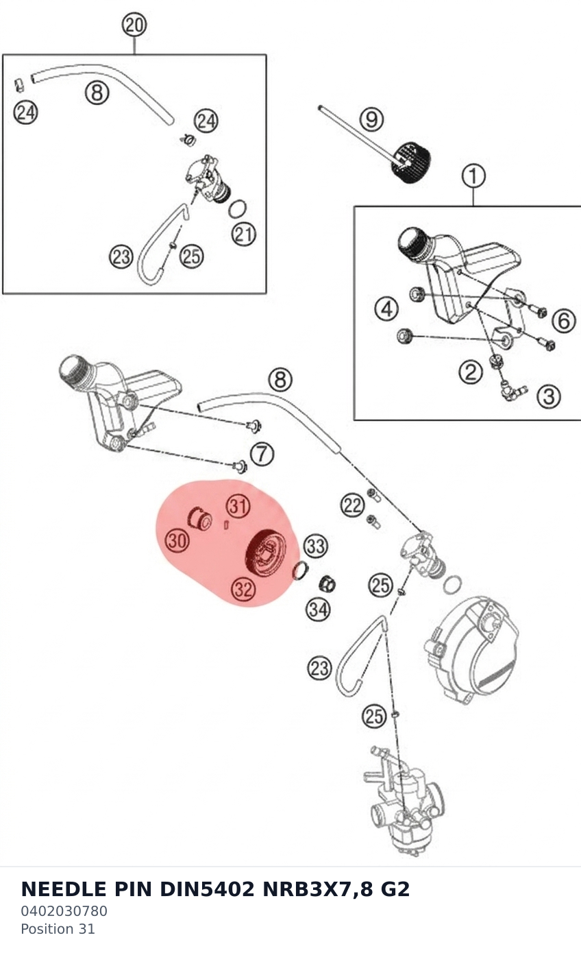 Diagram preview: NEEDLE PIN DIN5402 NRB3X7,8 G2 (0402030780)