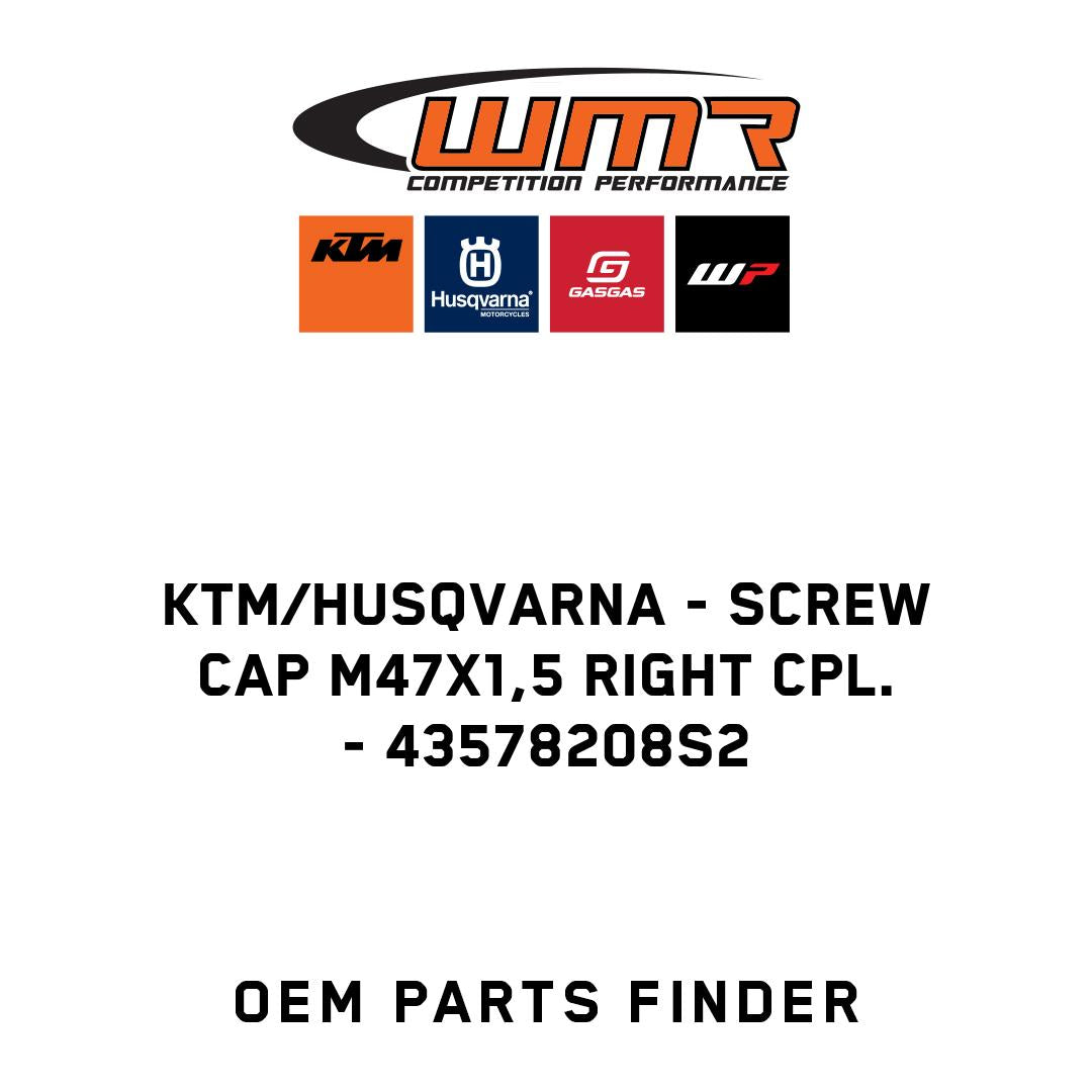 Screw cap M47x1,5 right cpl.