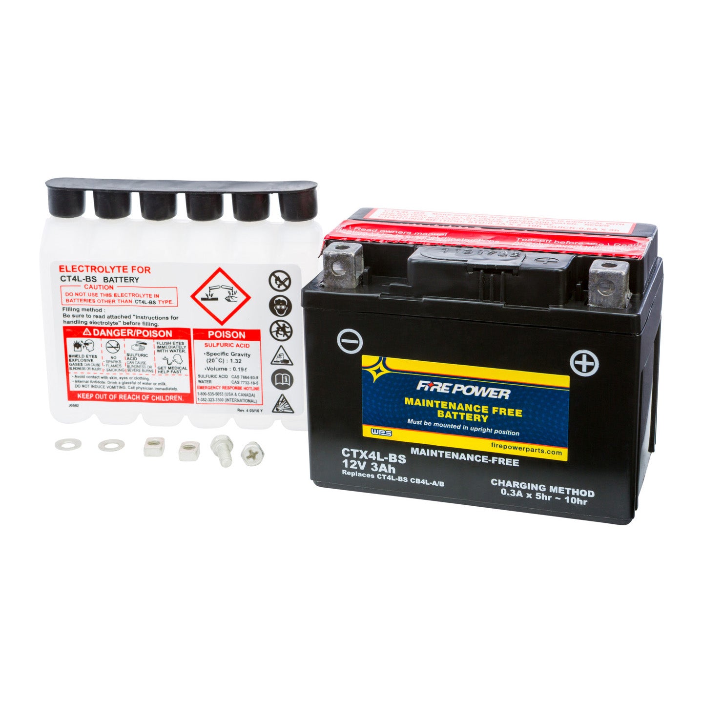 Fire Power Maintenance Free Sealed Battery CTX4L-BS