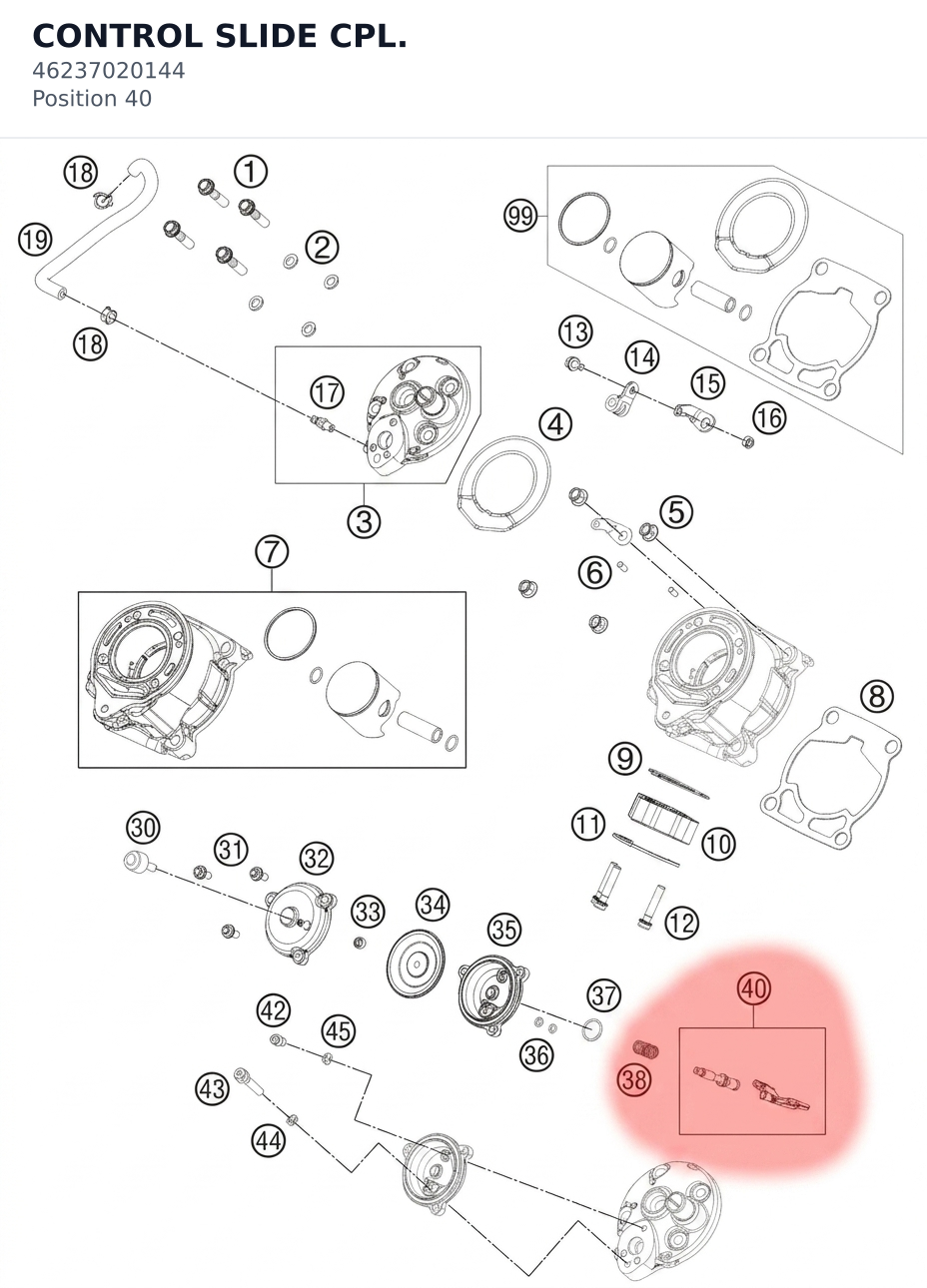 Diagram preview: CONTROL SLIDE CPL. (46237020144)