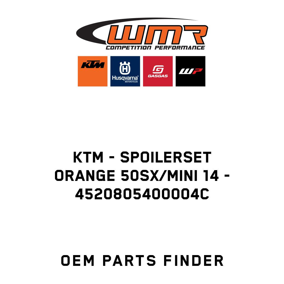 SPOILERSET ORANGE 50SX/MINI 14