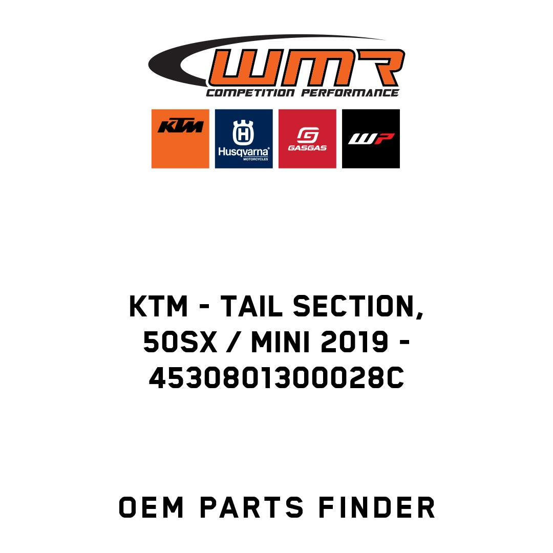 Tail section, 50SX / Mini 2019