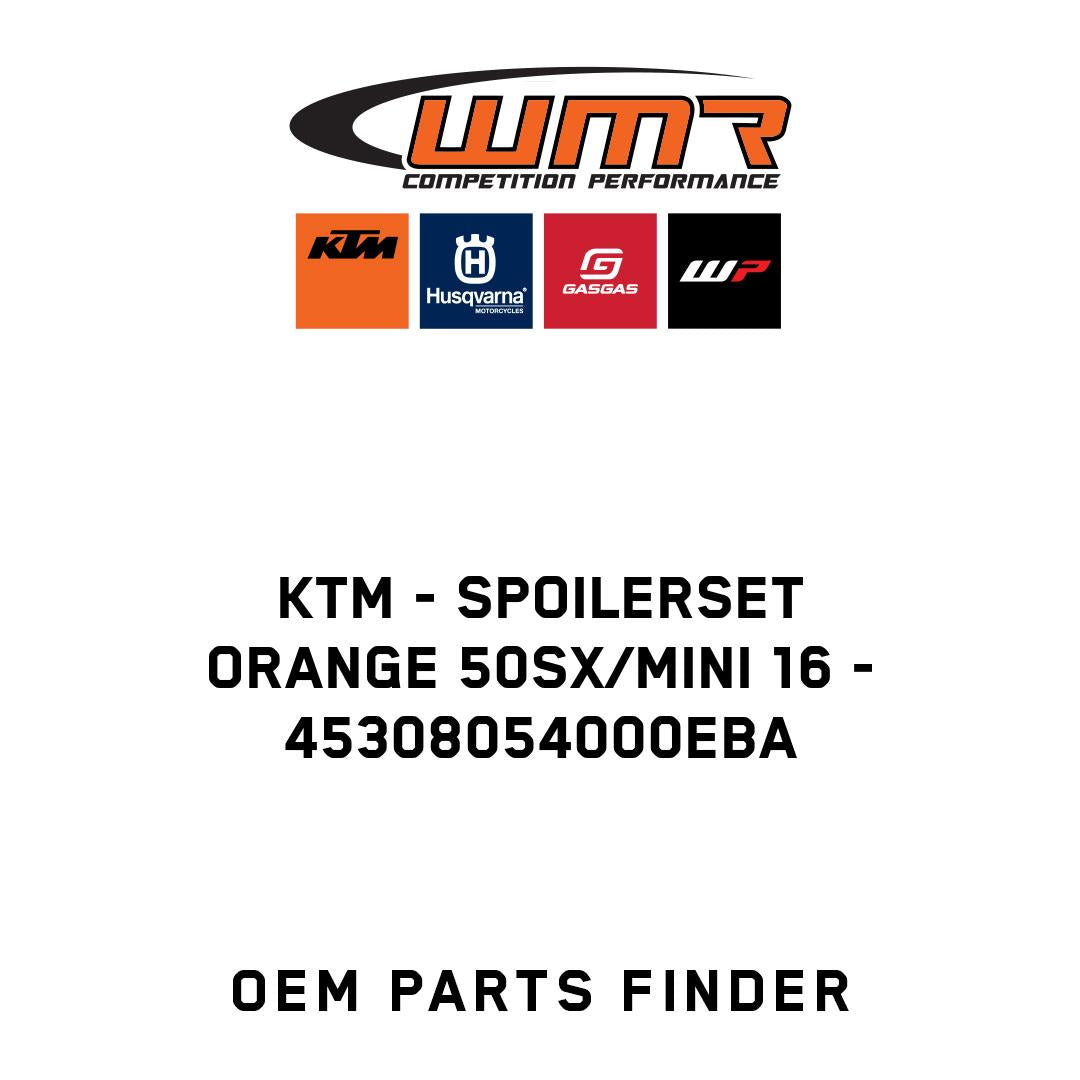 SPOILERSET ORANGE 50SX/MINI 16