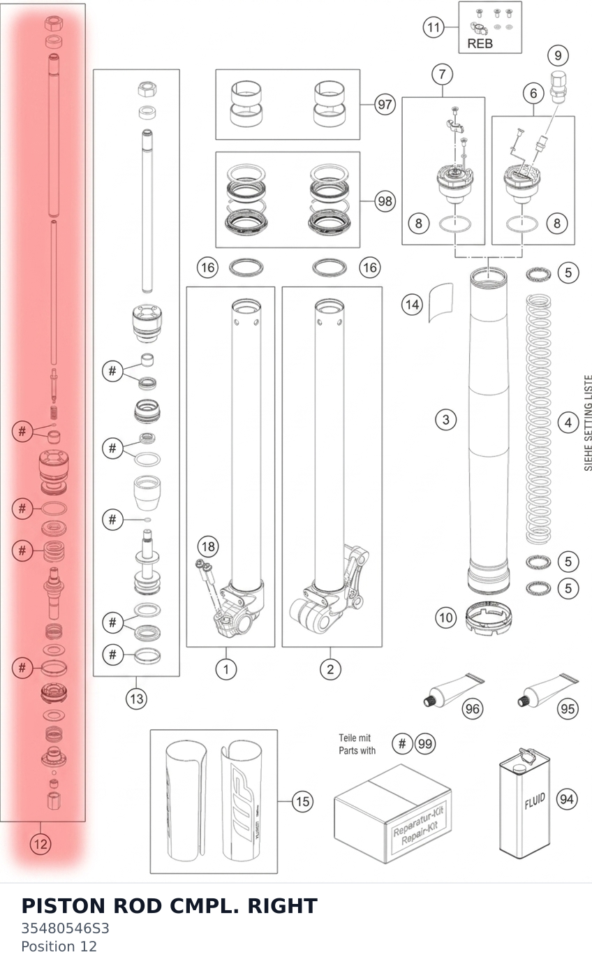 Diagram preview: PISTON ROD CMPL. RIGHT (35480546S3)