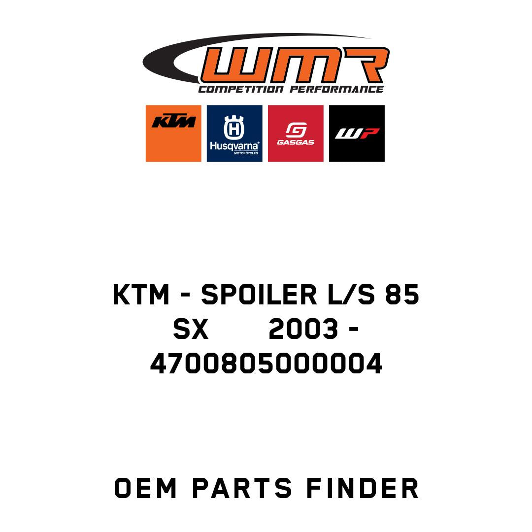 SPOILER L/S 85 SX       2003