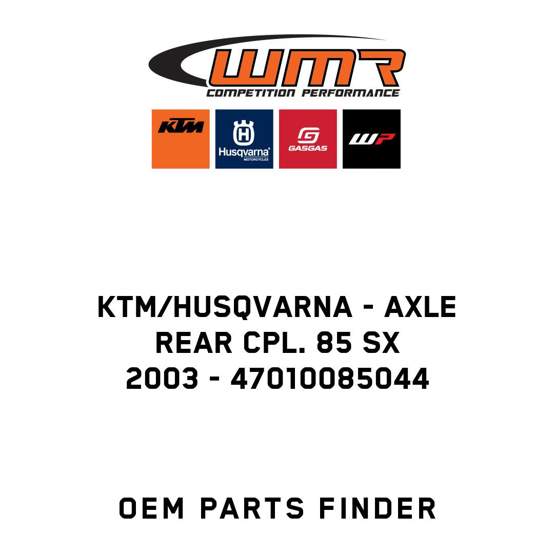 AXLE REAR CPL. 85 SX      2003