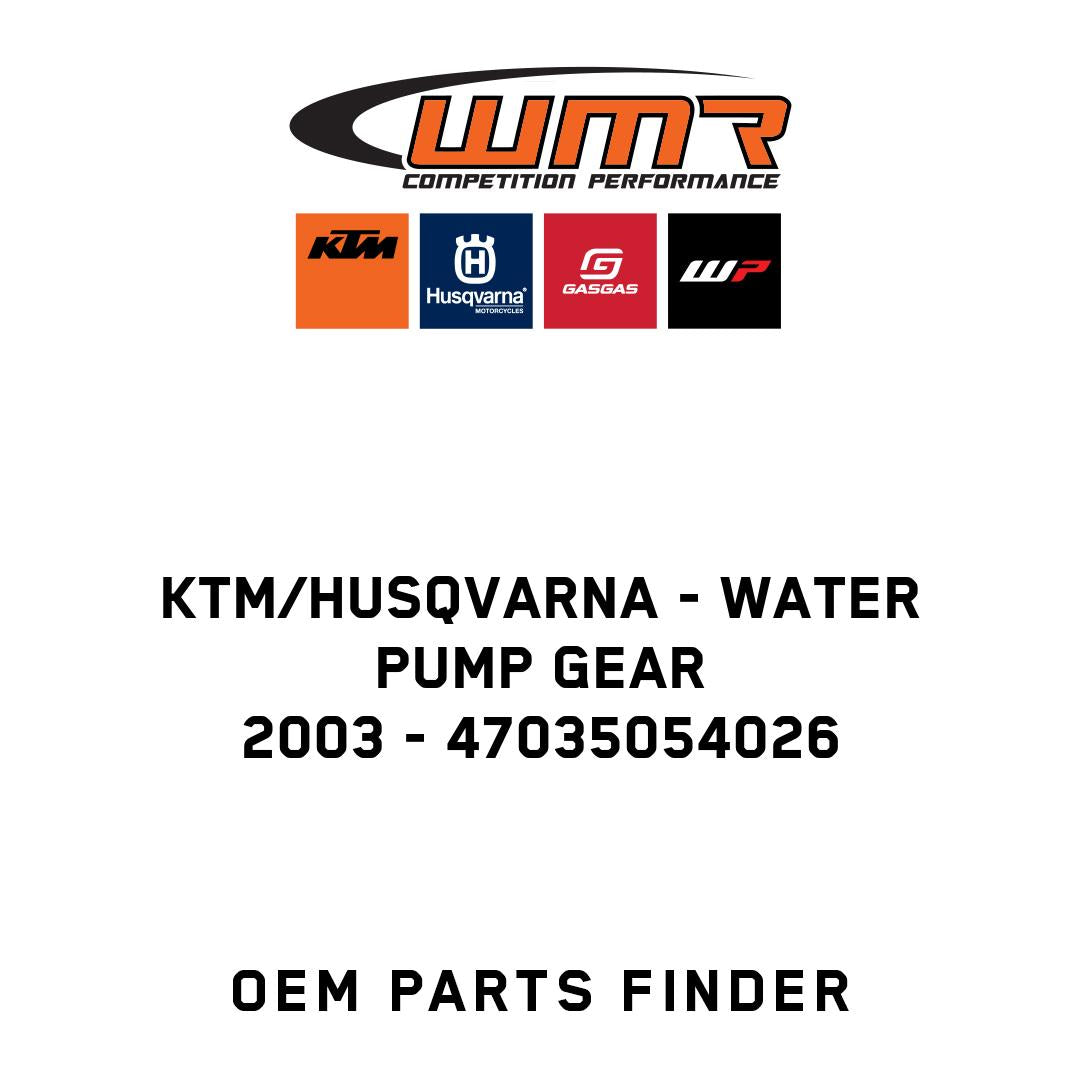 WATER PUMP GEAR           2003