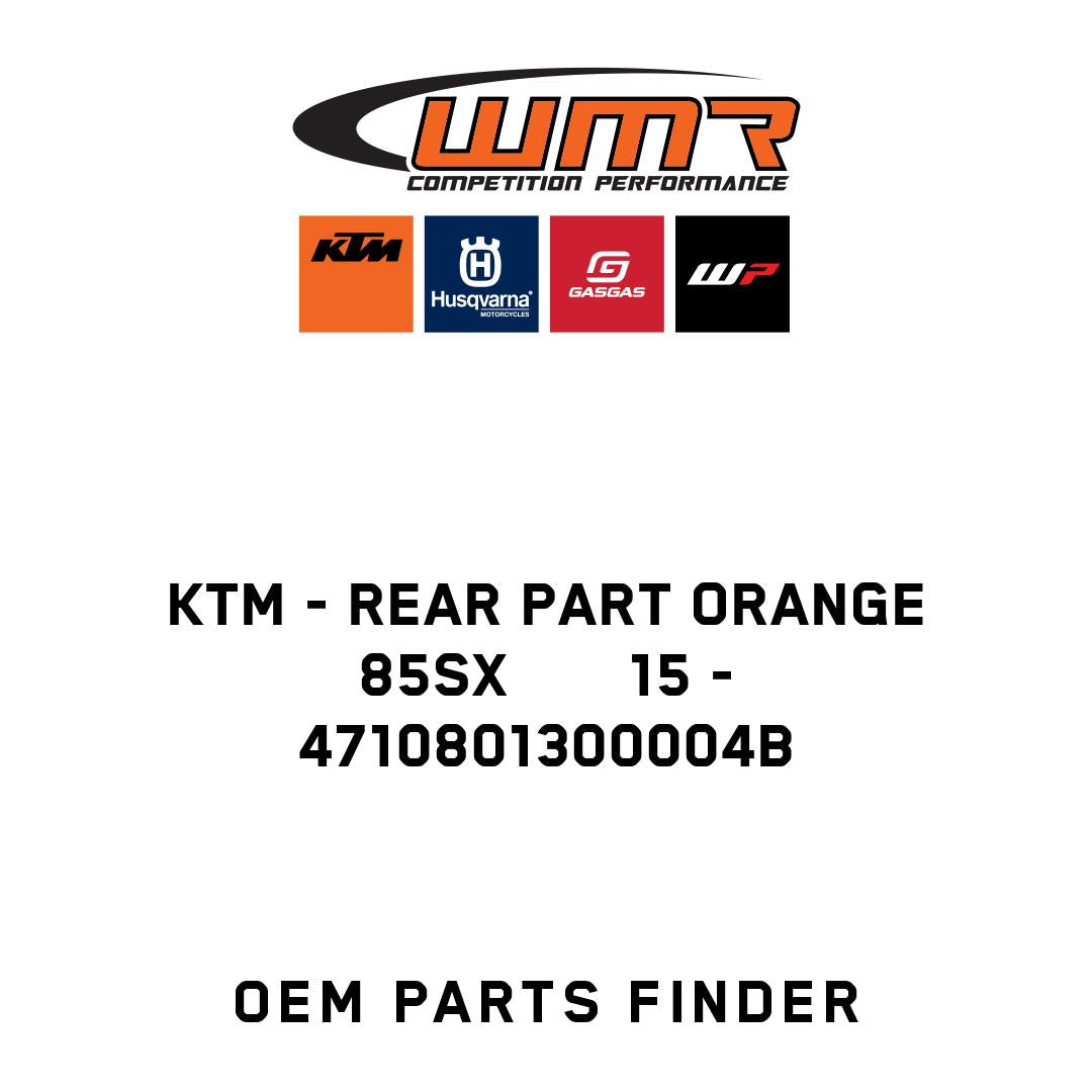 REAR PART ORANGE 85SX       15