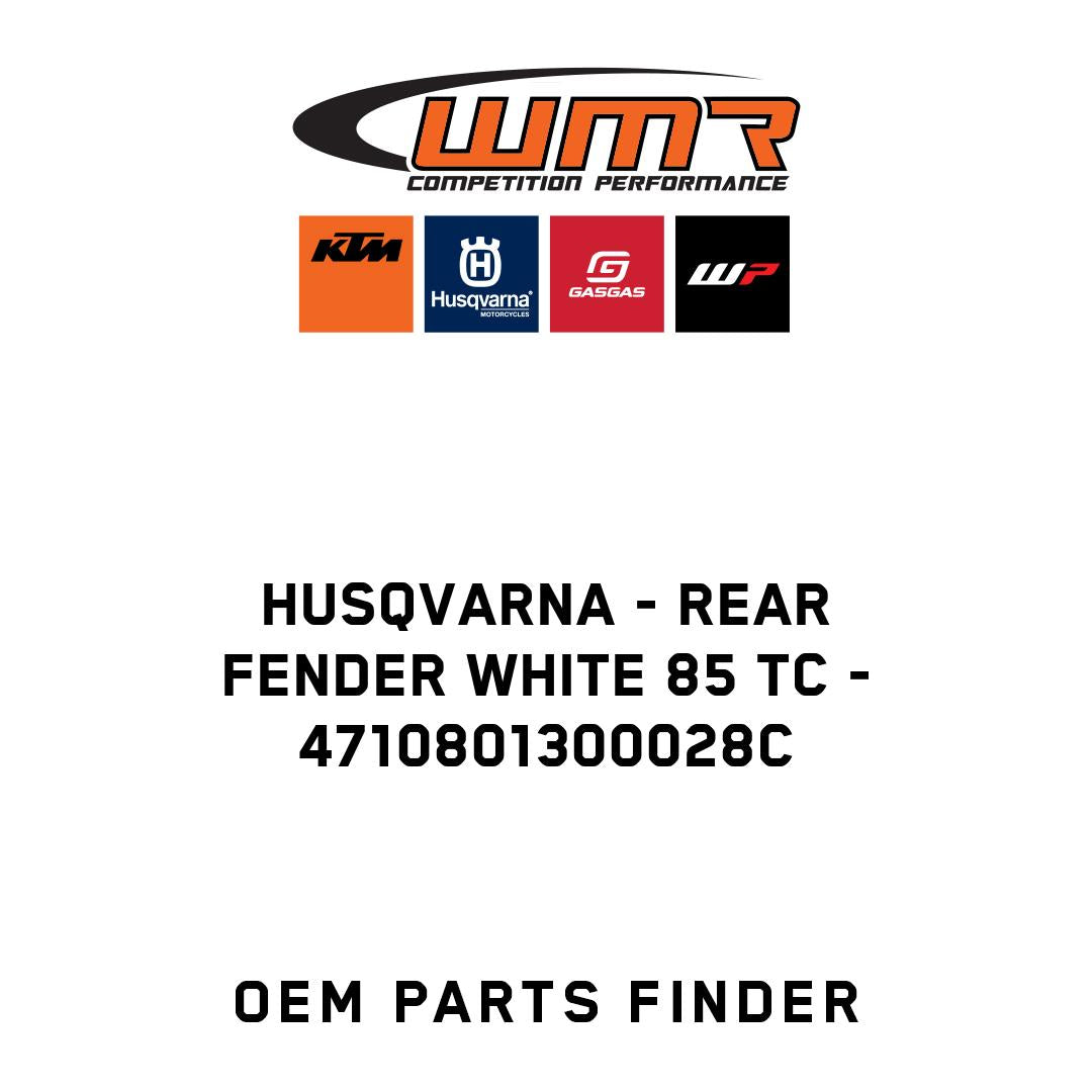 REAR FENDER WHITE 85 TC