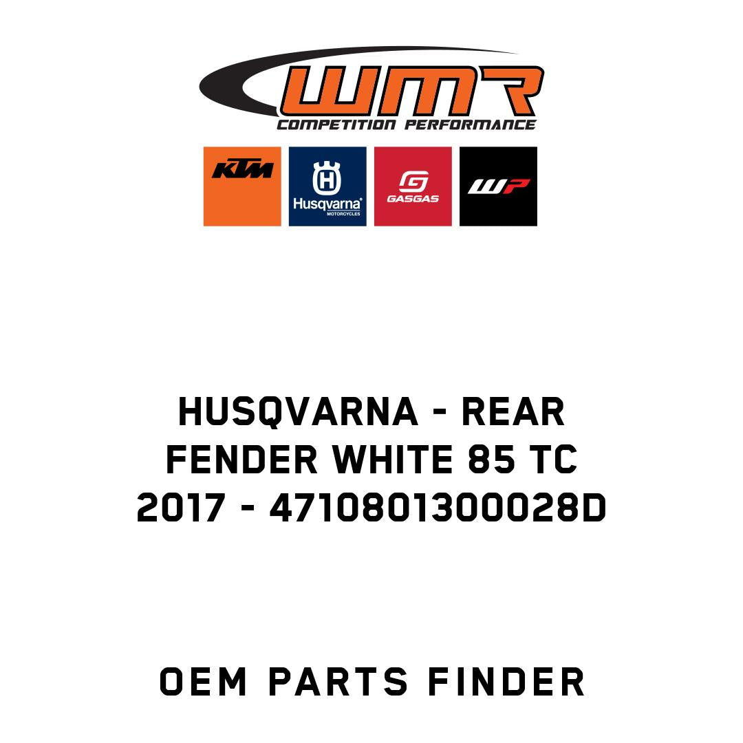 REAR FENDER WHITE 85 TC 2017