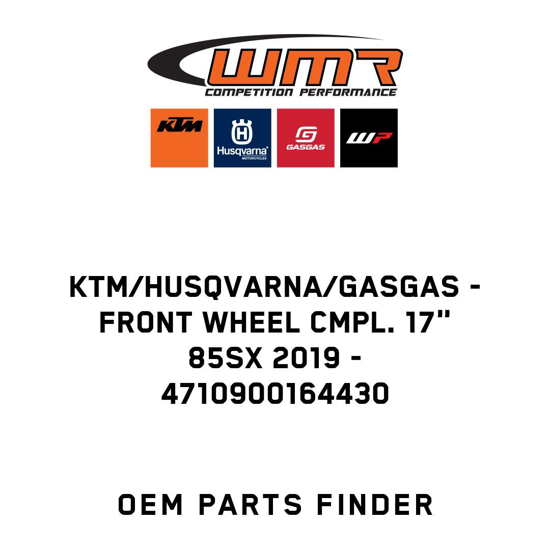 Front wheel cmpl. 17" 85SX 2019