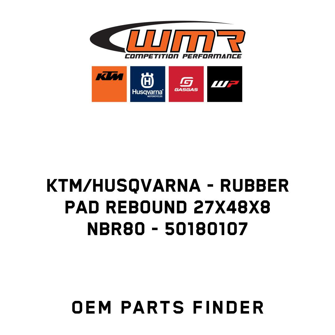 Rubber pad rebound 27x48x8 NBR80
