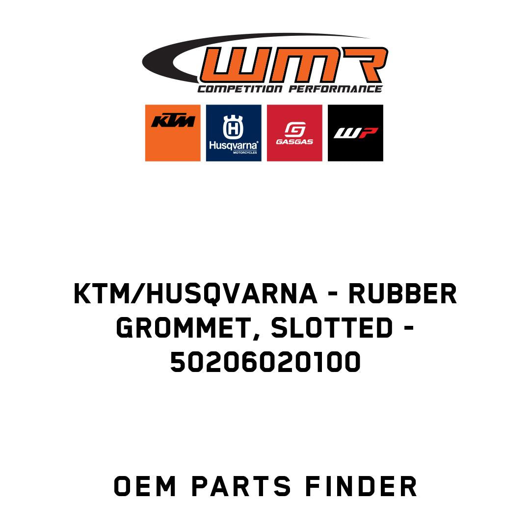 Rubber grommet, slotted