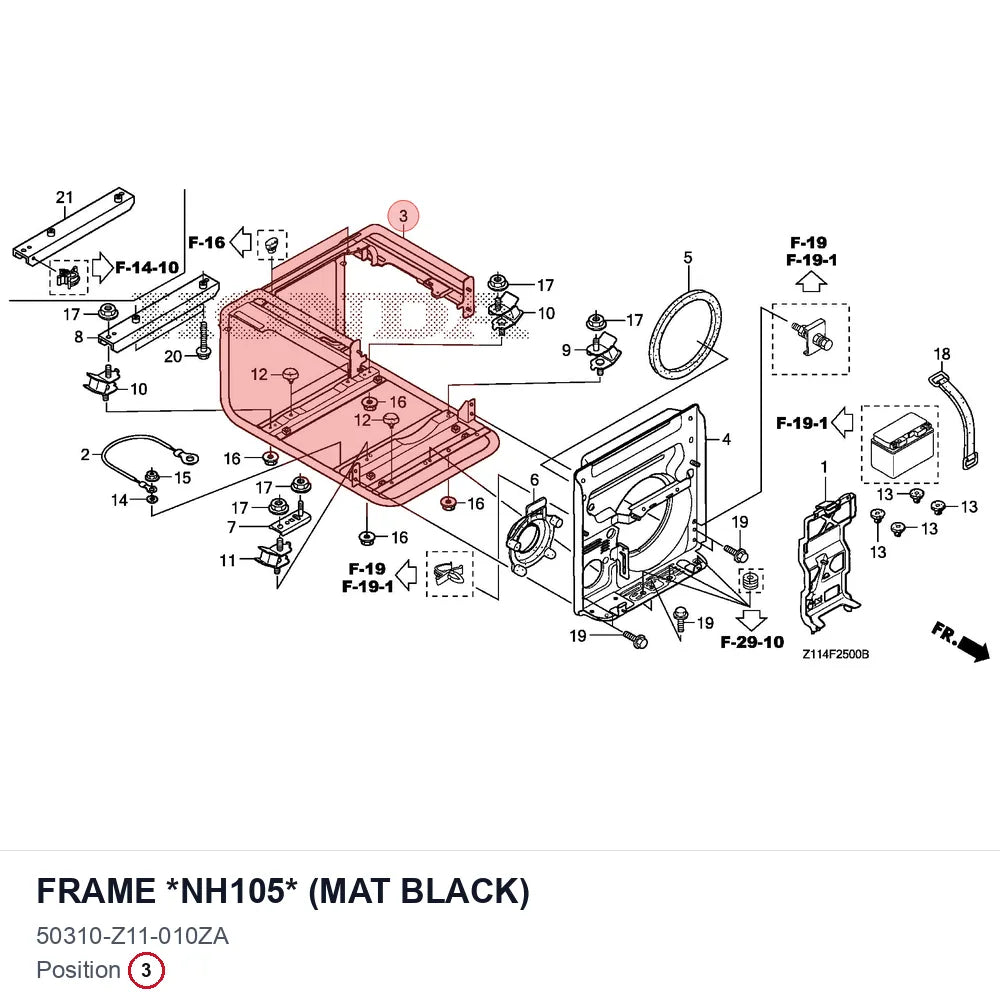 FRAME *NH105* (MAT BLACK)