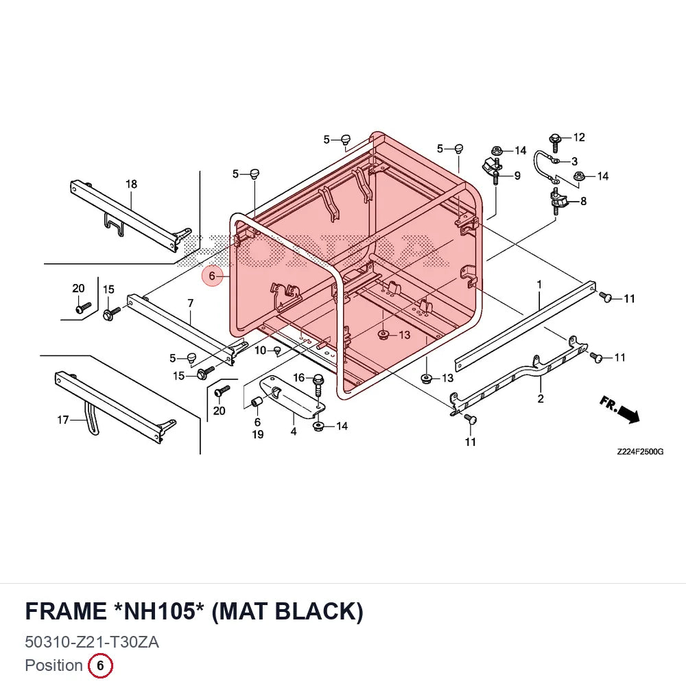 FRAME *NH105* (MAT BLACK)