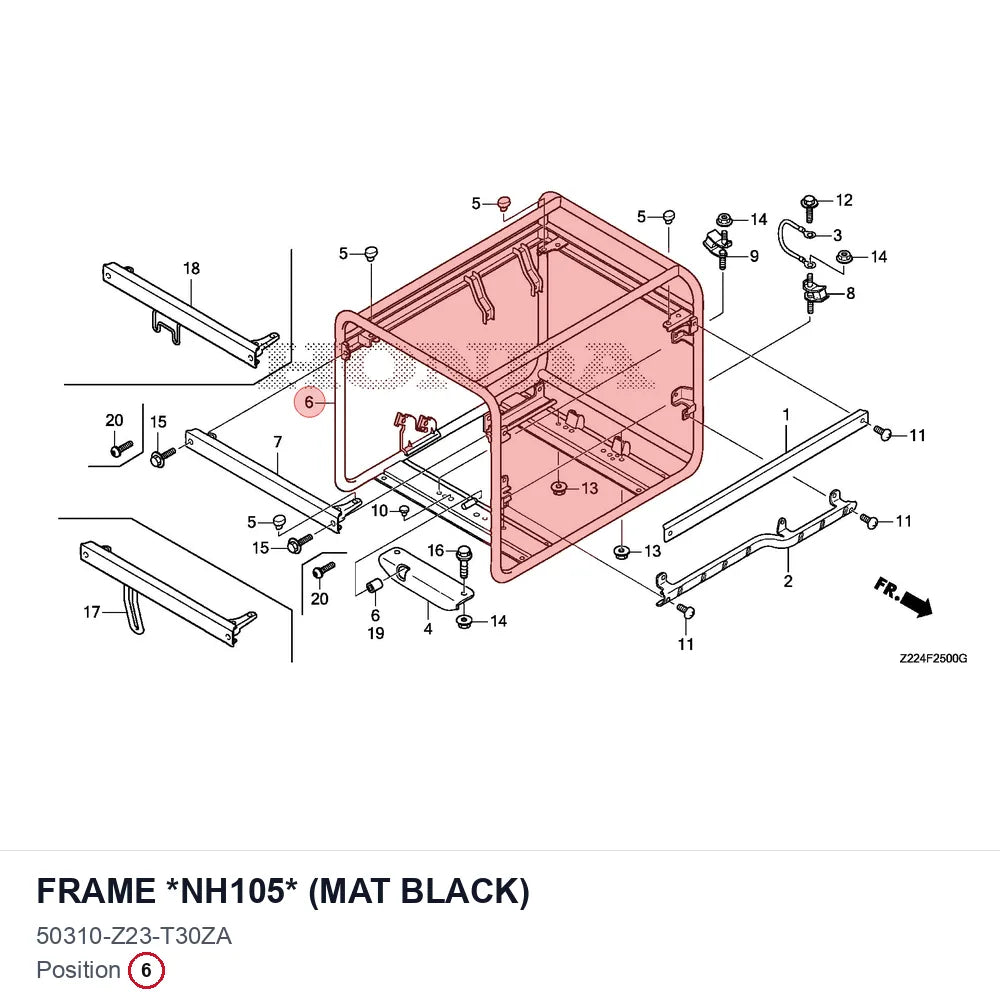 FRAME *NH105* (MAT BLACK)