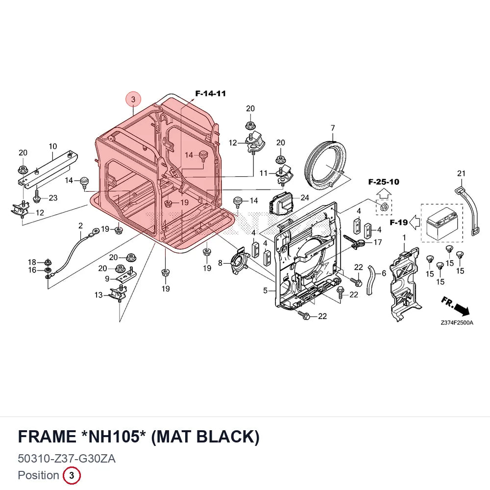 FRAME *NH105* (MAT BLACK)