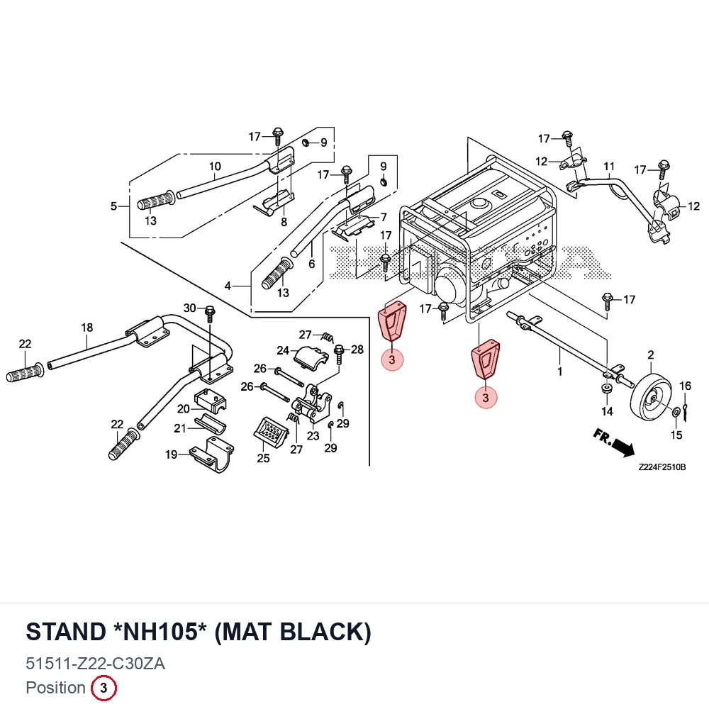 STAND *NH105* (MAT BLACK)