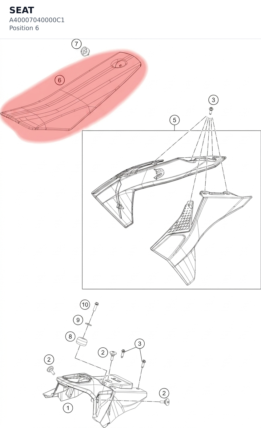 Diagram preview: SEAT (A40007040000C1)
