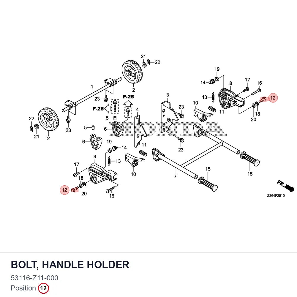 BOLT, HANDLE HOLDER