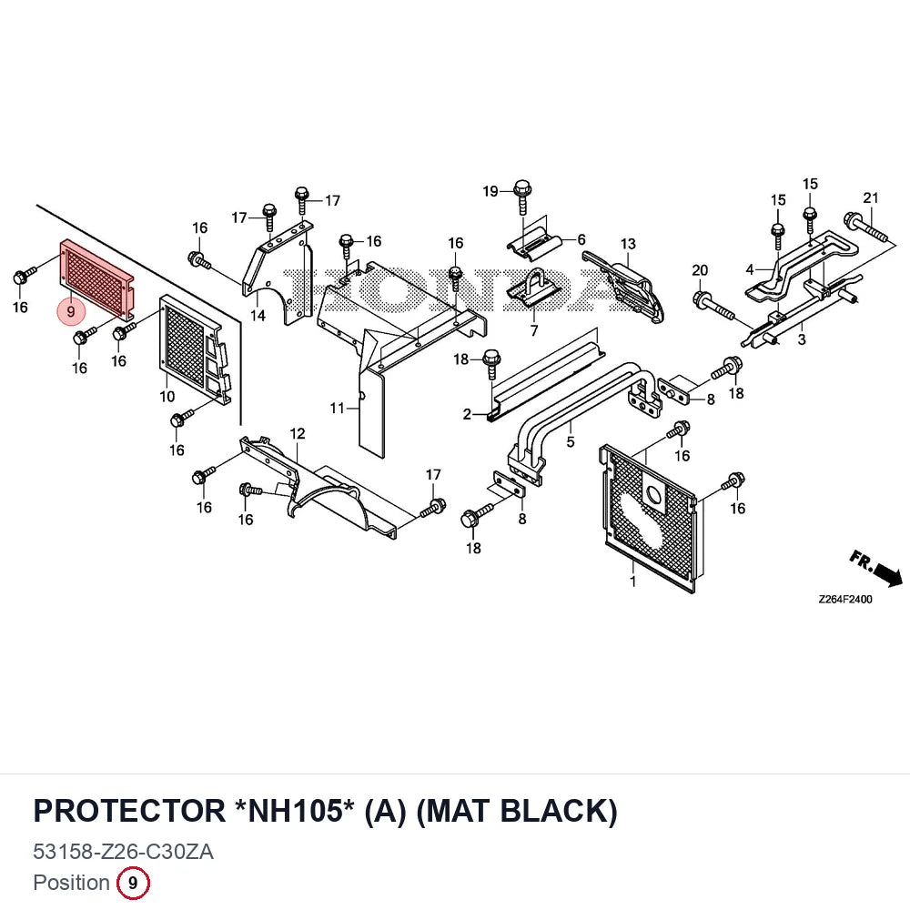 PROTECTOR *NH105* (A) (MAT BLACK)