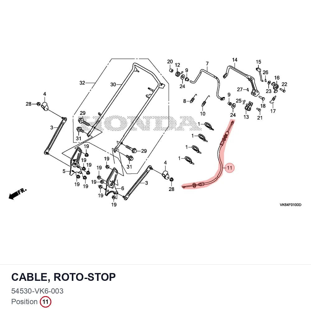 CABLE, ROTO-STOP
