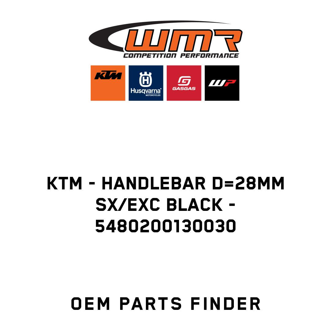 HANDLEBAR D=28MM SX/EXC BLACK