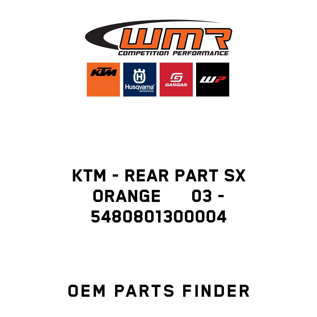 REAR PART SX ORANGE      03