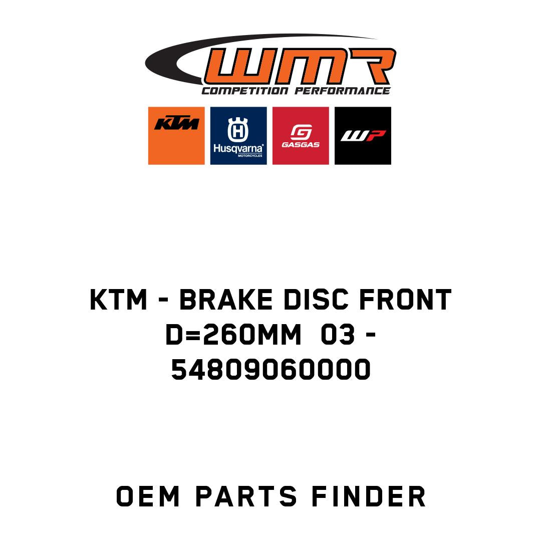 BRAKE DISC FRONT D=260MM  03