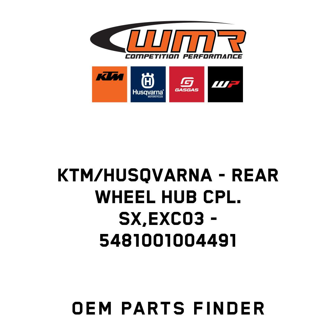 REAR WHEEL HUB CPL. SX,EXC03