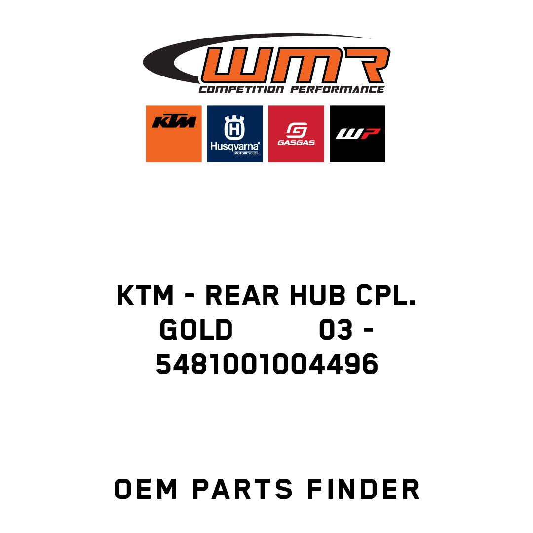 REAR HUB CPL. GOLD          03