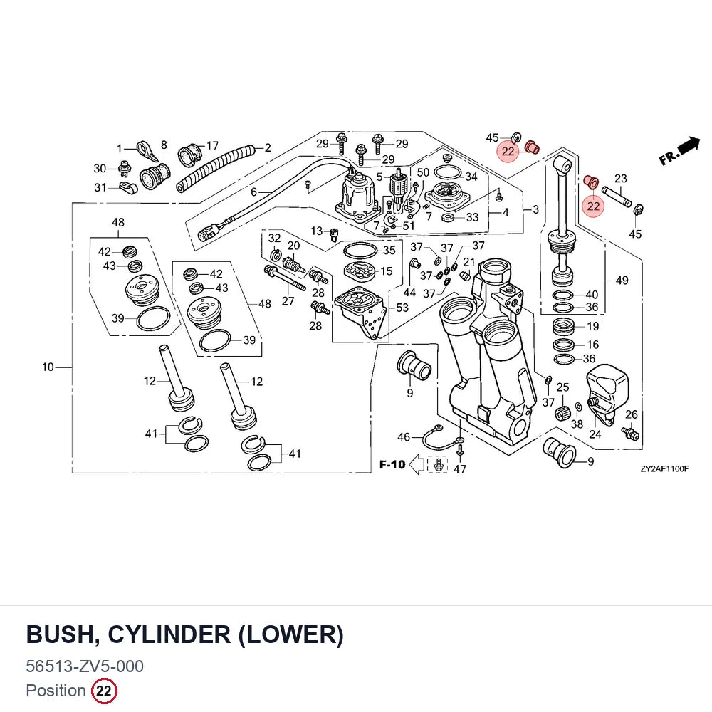 BUSH, CYLINDER (LOWER)