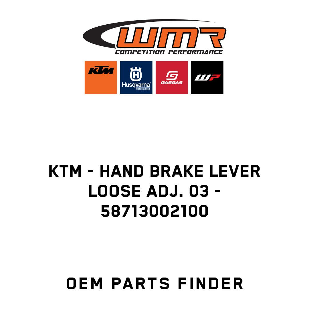 HAND BRAKE LEVER LOOSE ADJ. 03