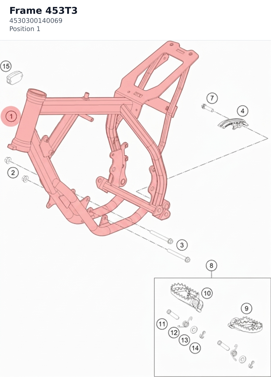 Diagram preview: Frame 453T3 (4530300140069)