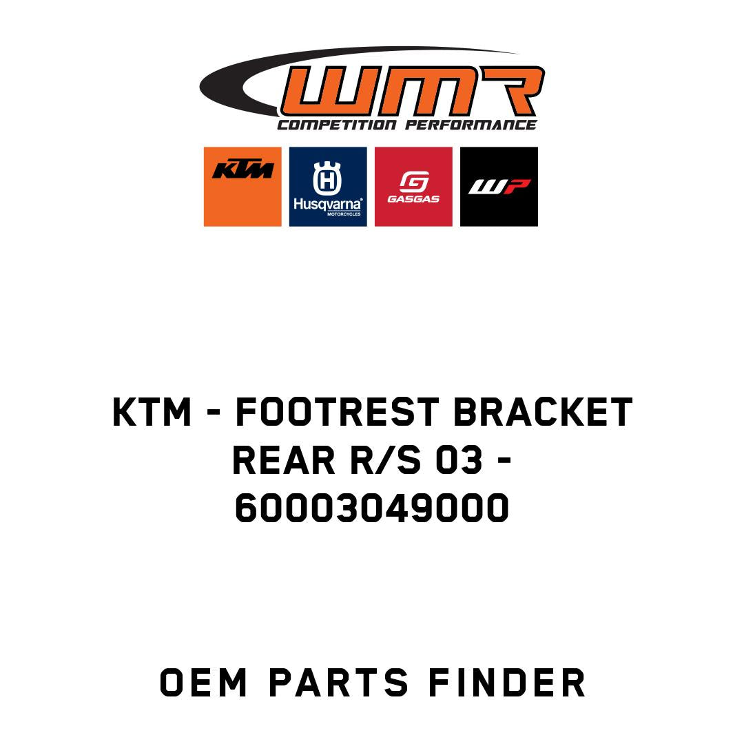 FOOTREST BRACKET REAR R/S 03