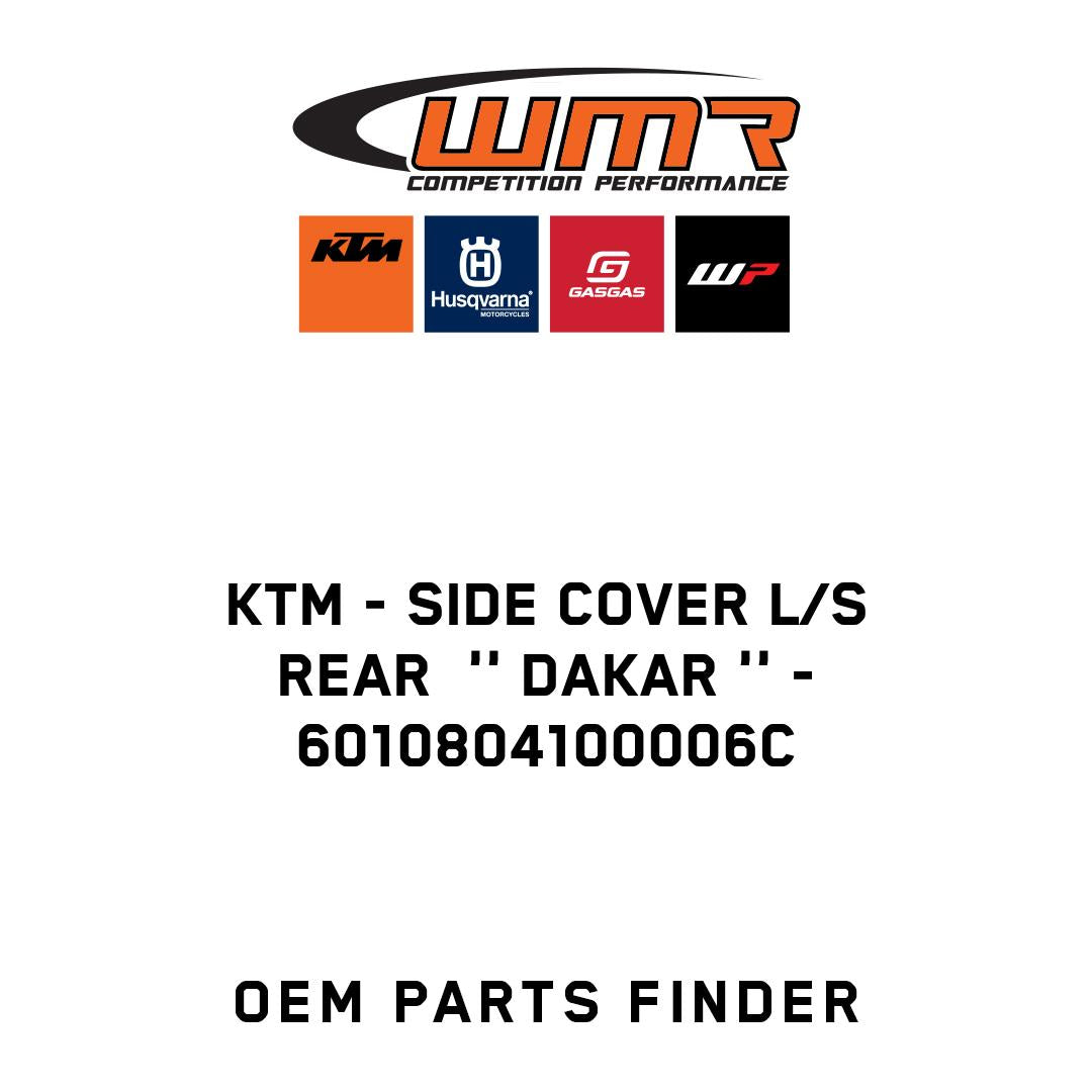 SIDE COVER L/S REAR  '' DAKAR ''